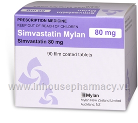 Simvastatin 80mg 90 Tablets/Pack