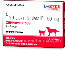 Cephavet (Cephalexin 600mg) 10 Tablets/Pack