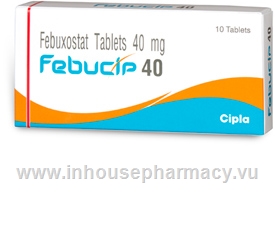 Febucip 40 (Febuxostat 40mg) 10 Tablets/Pack
