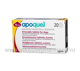 Apoquel (Oclacitinib 16mg) 20 Tablets/Pack