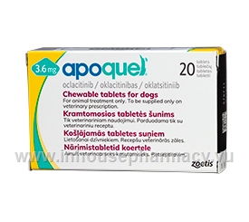 Apoquel (Oclacitinib 3.6mg) 20 Tablets 
