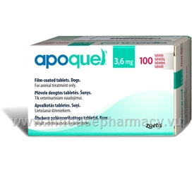 Apoquel (Oclacitinib 3.6mg) 100 Tablets 