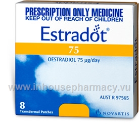 Estradot (Estradiol 75mcg) 8 Patches/Pack (Aust)