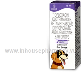 Pomisol (Ofloxacin/Clotrimazole/Betamethasone/Lignocaine 0.3%/1%/0.025%/2%) Ear Drops 15ml/Pack