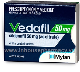 Vedafil (Sildenafil Citrate 50mg) 4 Tablets/Pack