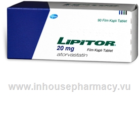 Lipitor (Atorvastatin 20mg) Tablets (Turkish)
