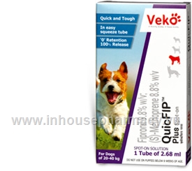 Quicfip Plus (Fipronil / Methoprene 9.8% / 8.8%) Topical Solution (Large Dogs)