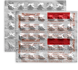 Methimez 10 (Methimazole 10mg) 30 Tablets/Strip