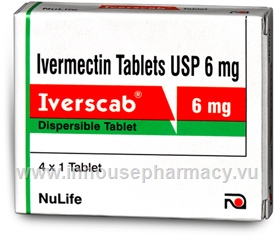 Iverscab (Ivermectin 6mg) 4 Tablets/Strip
