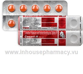 Cosart-H (Losartan Potassium & Hydrochlorthiazide 50mg/12.5mg) 10 Tablets/Strip