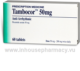 Tambocor (Flecainide 50mg) 60 Tablets/Pack