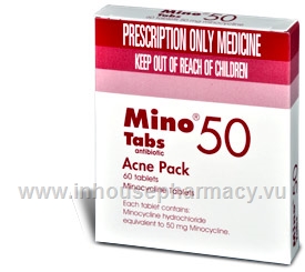 Minocycline 50mg 60 Tablets/Pack