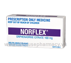 Norflex 100mg 100 Tablets/Pack