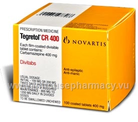 Tegretol CR 400mg 100 Tablets/Pack