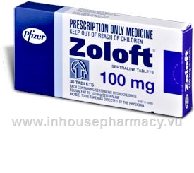 Zoloft 100mg 30 Tablets/Pack