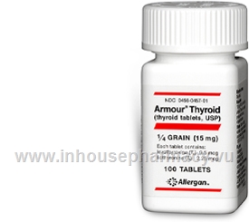 Armour Thyroid 1/4 Grain (15mg) 100 Tablets/Pack