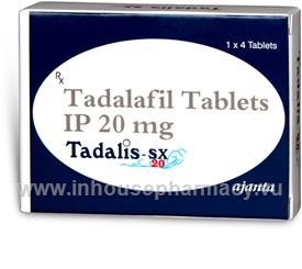 Tadalis-sx 20mg 4 Tablets/Pack