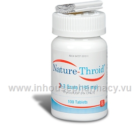Nature-Throid 3 Grain - 100 Tabs/Bottle