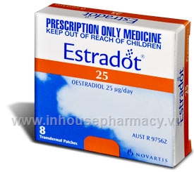 Estradot (Estradiol 25mcg) 8 Patches/Pack (Aust)