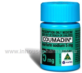 Coumadin (Warfarin sodium) 5mg Tablets 50 Tablets/Pack