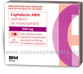 Cephalexin (Cefalexin) 500mg 20 Capsules/Pack