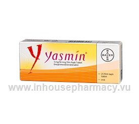 Yasmin 21's 21 Tablets/Pack (by Bayer)