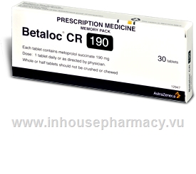 Betaloc CR 190mg 30 Tablets/Pack