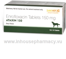 Ataxin (Enrofloxacin 150mg) 100 Tablets/Pack