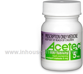 Acetec (Enalapril 5mg) 100 Tablets/Pack