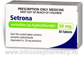 Setrona (Sertraline 50mg) 30 Tablets/Pack