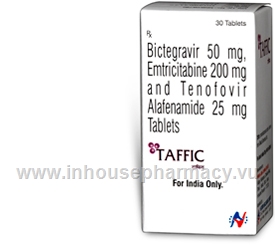 Taffic (Bictegravir/Emtricitabine/Tenofovir 50mg/200mg/25mg) 30 Tablets/Pack