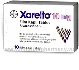 Xarelto (Rivaroxaban 10mg) Tablets (Turkish)