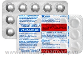 Valzaar (Valsartan 80mg) 15 Tablets/Strip
