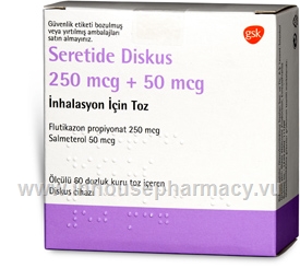 Seretide Diskus (Fluticasone and Salmeterol 250mcg/50mcg) 60 Doses/Pack (Turkish)