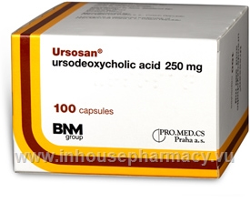 Ursosan (Ursodeoxycholic Acid 250mg) 100 Capsules/Pack