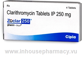 Zoclar (Clarithromycin 250mg) 4 Tablets/Strip