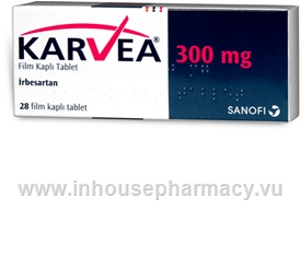 Karvea (Irbesartan 300mg) 28 Tablets/Pack (Turkish)