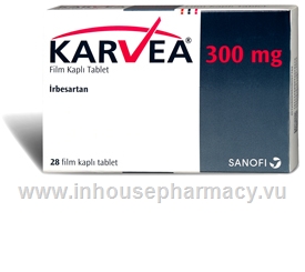 Karvea (Irbesartan 300mg) 28 Tablets/Pack (Turkish)