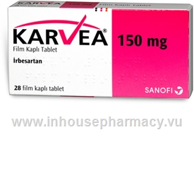 Karvea (Irbesartan 150mg) 28 Tablets/Pack (Turkish)