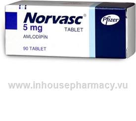 Norvasc (Amlodipine besylate 5mg) 90 Tablets/Pack (Turkish)