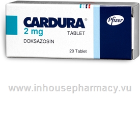 Cardura (Doxazosin mesylate 2mg) 20 Tablets/Pack (Turkish)