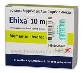 Ebixa (Memantine hydrochloride 20mg) 84 Tablets/Pack (Turkish)