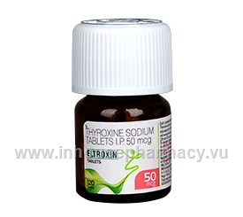 Eltroxin (Thyroxine Sodium 50mcg) 120 Tablets/Bottle
