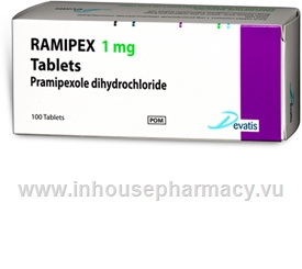 Ramipex (Pramipexole 1mg) 100 Tablets/Pack
