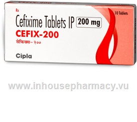 Cefix-200 (Cefixime 200mg) 10 Tablets/Strip