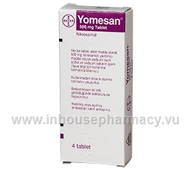 Yomesan (Niclosamide 500mg) 4 Tablets/Pack