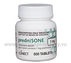 Prednisone Clinect (Prednisone 1mg) 500 Tablets/Pack