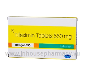 Rexigut (Rifaximin 550mg) 10 Tablets/Strip