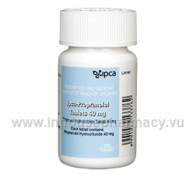 IPCA Propranolol 40mg 100 Tablets/Pack