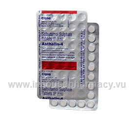 Asthalin-4 (Salbutamol 4mg) 45 Tablets/Strip